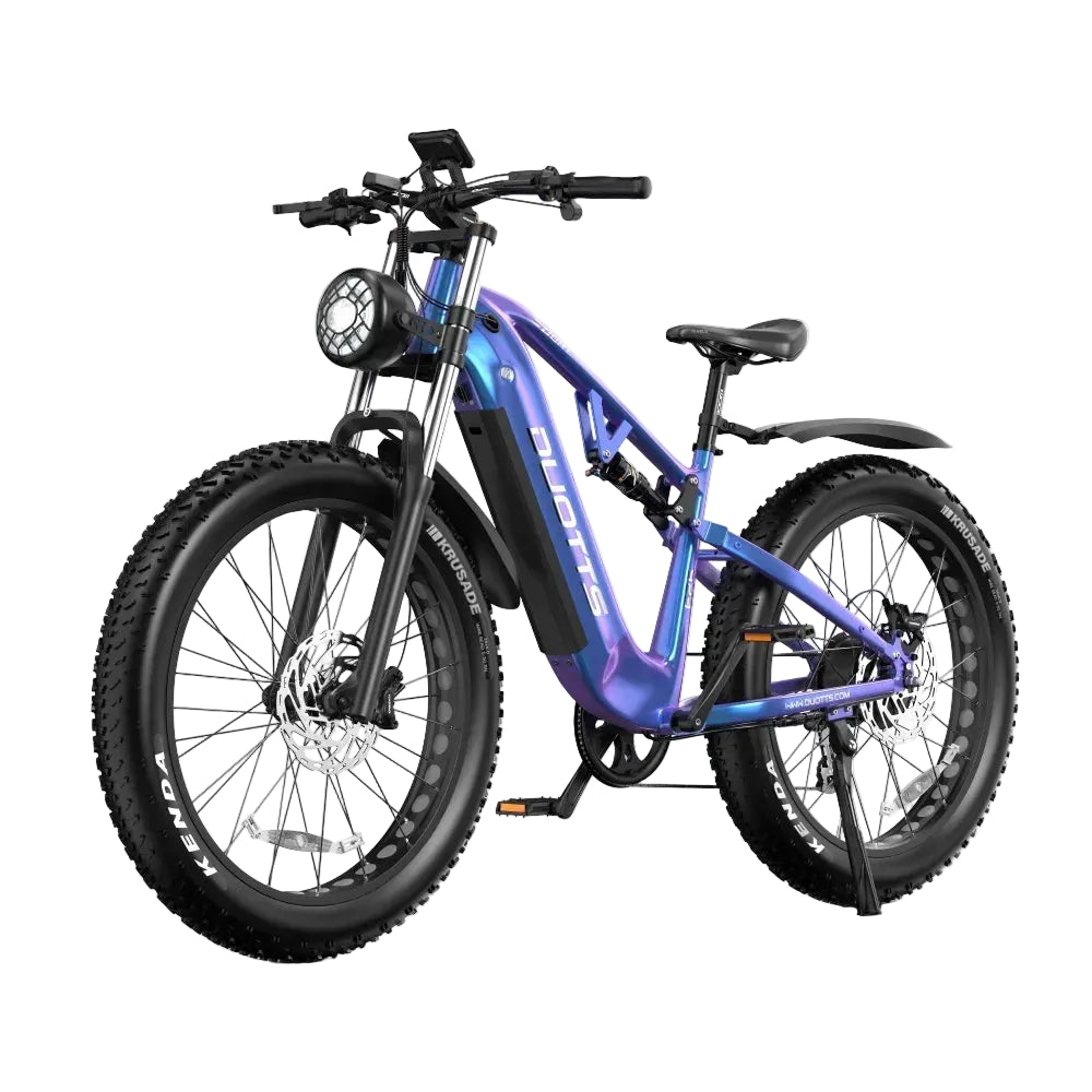 DUOTTS E26 Fat Tire Electric Mountain Bike Dual Suspension Detail