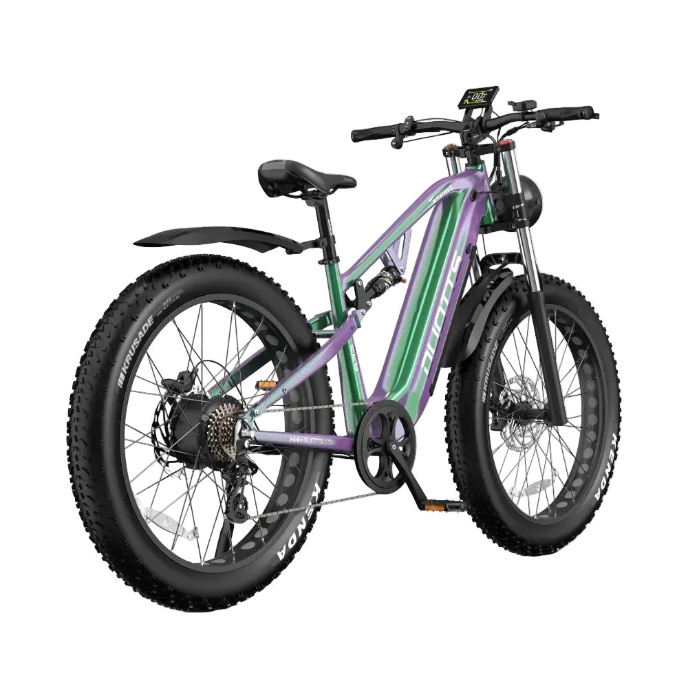DUOTTS E26 Fat Tire Electric Mountain Bike Hydraulic Brake Fat Tire Detail